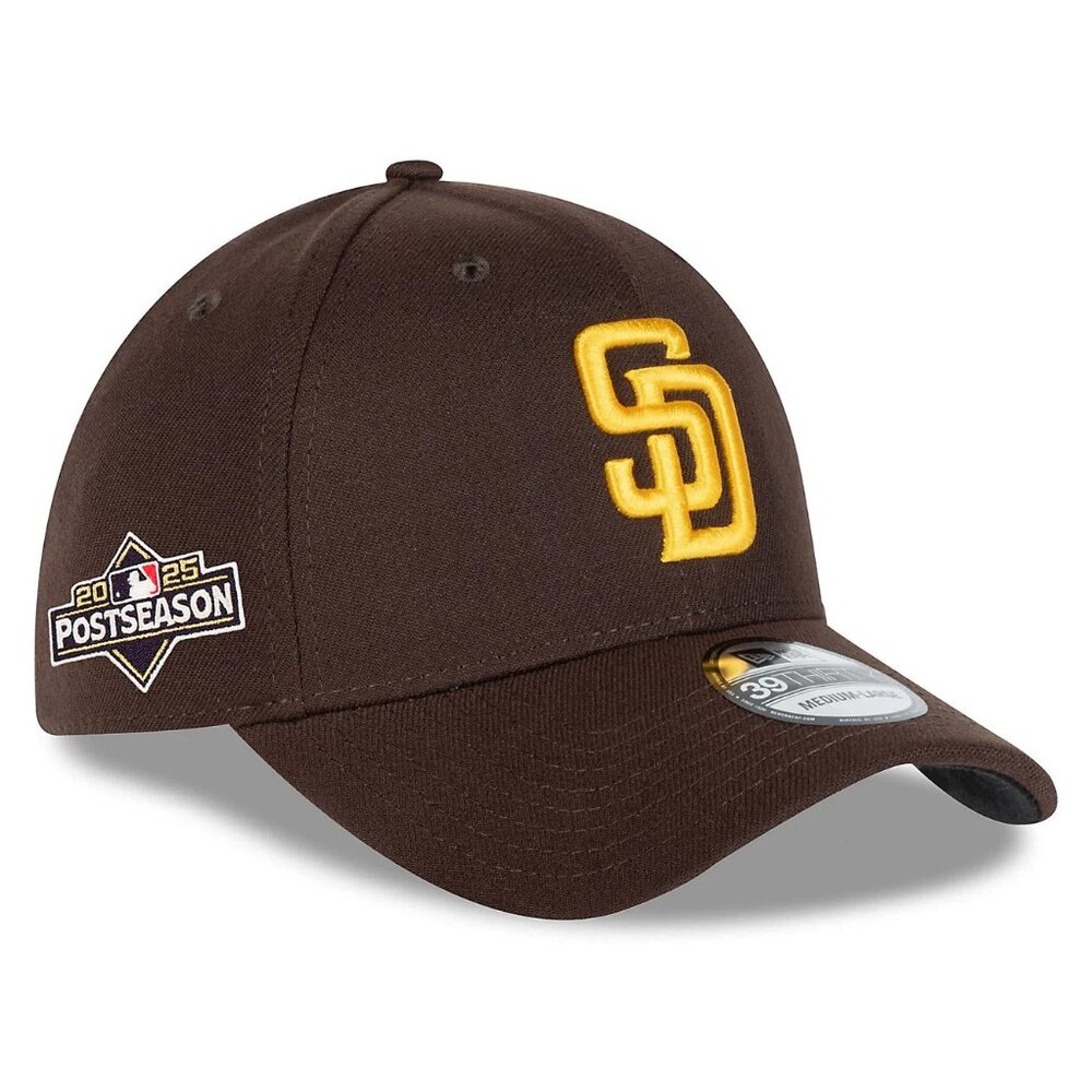 New Era San Diego Padres'25 Postseason Participant 39Thirty Stretch Fit Hat M/L